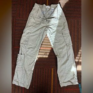 large h&m khaki cargo pants, good condition, only worn like 4 times